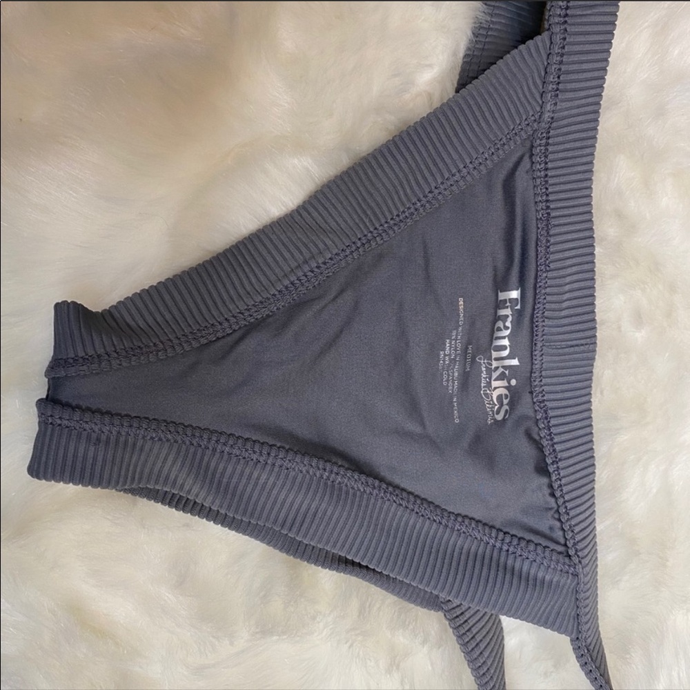 Frankie’s Bikinis Cole Top and Bottom Gray - Picture 3 of 5